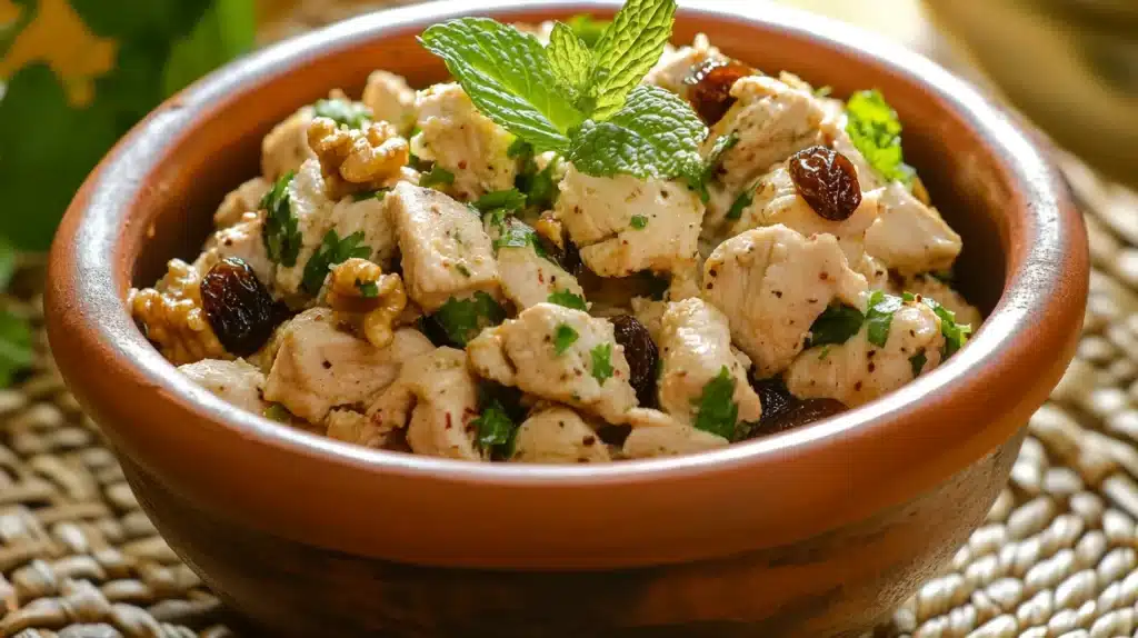 Healthy Chicken Recipes | Nutritious & Easy Meal Ideas 3 Healthy Chicken Recipes – Nutritious Walnut & Raisin Chicken Salad with Fresh Mint