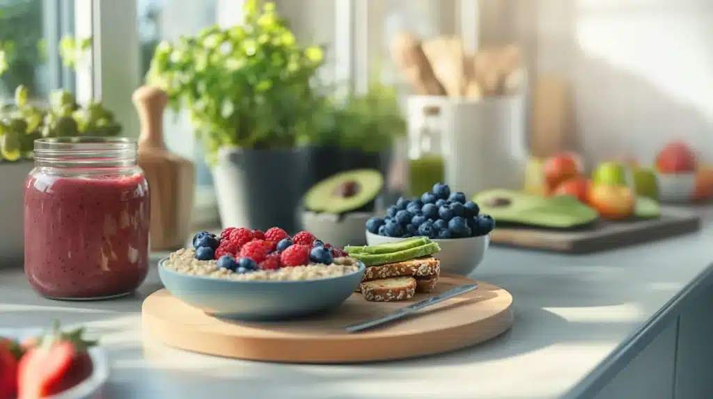 Quick & Easy Meal Prep for Busy Mornings | Healthy Breakfasts 2 Healthy breakfast meal prep with oatmeal, berries, smoothie, and avocado toast – perfect for busy mornings
