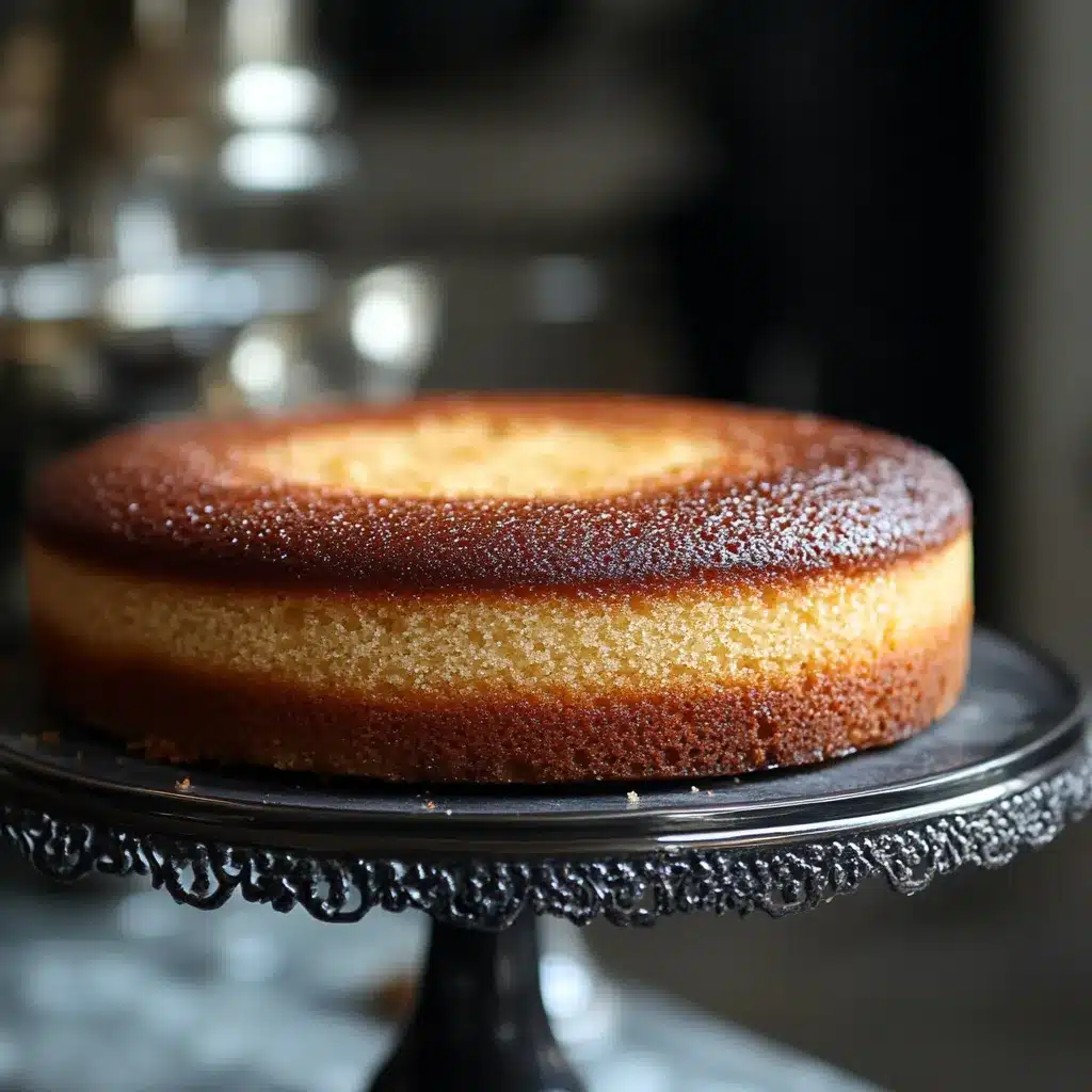 Achieving Perfect Cake Texture: The Ultimate Guide 4 Achieving perfect cake texture – a golden cake with a crisp, caramelized top and moist crumb.