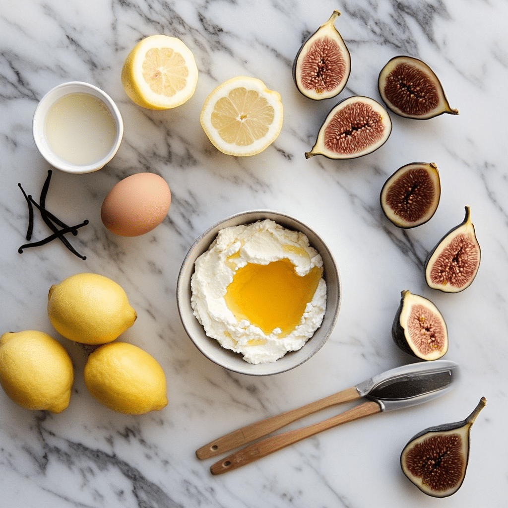 Dessert with Ricotta Cheese – A Creamy, Delicious Classic You’ll Crave 6 Ricotta cheese dessert ingredients on marble