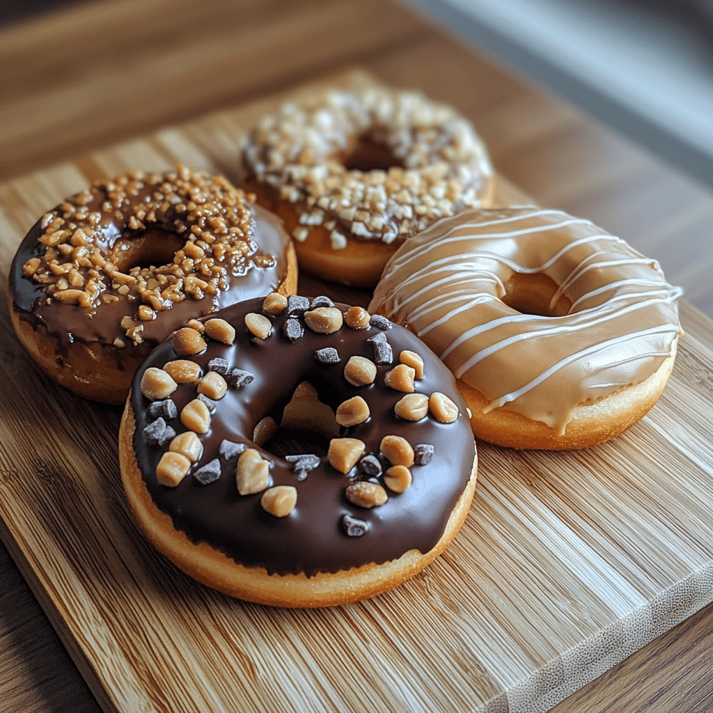 High Protein Donuts: The Guilt-Free Dessert That Fuels You 5 glazed high protein donuts with assorted toppings