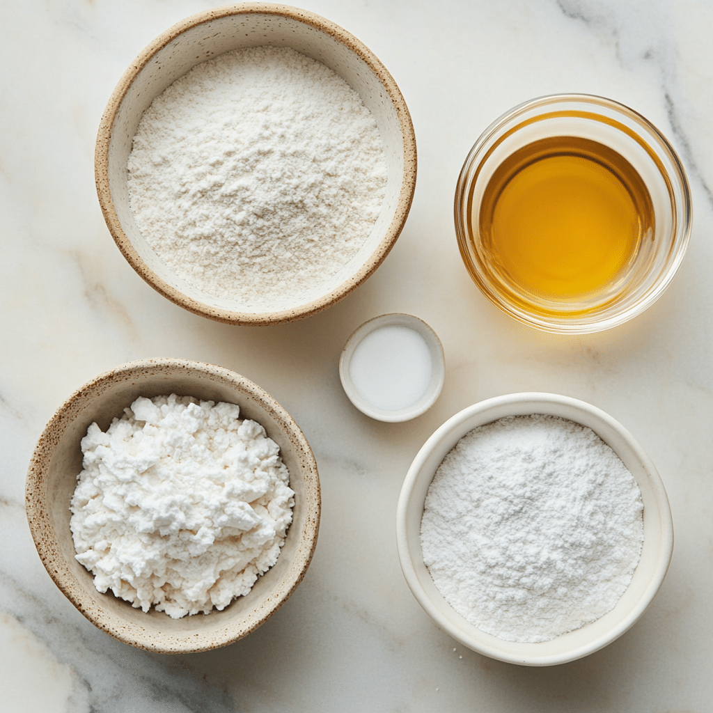 Powdered Donuts That Taste Better Baked – A Sweet, Easy Recipe 7 powdered donut ingredients including flour, syrup, coconut oil, and powdered sugar