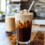 Protein Coffee Recipe: Boost Energy & Nutrition in One Simple Morning Drink 6 protein coffee recipe swirl in clear iced glass