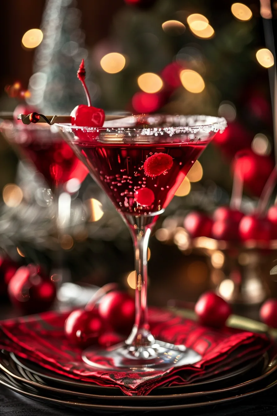 Cherry Martini Mocktail – Family-Friendly Holiday Drink