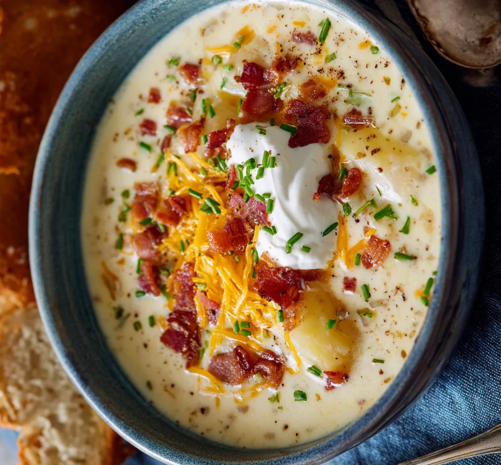 Dump-and-Go One-Pot Loaded Potato Soup (Easy Recipe)