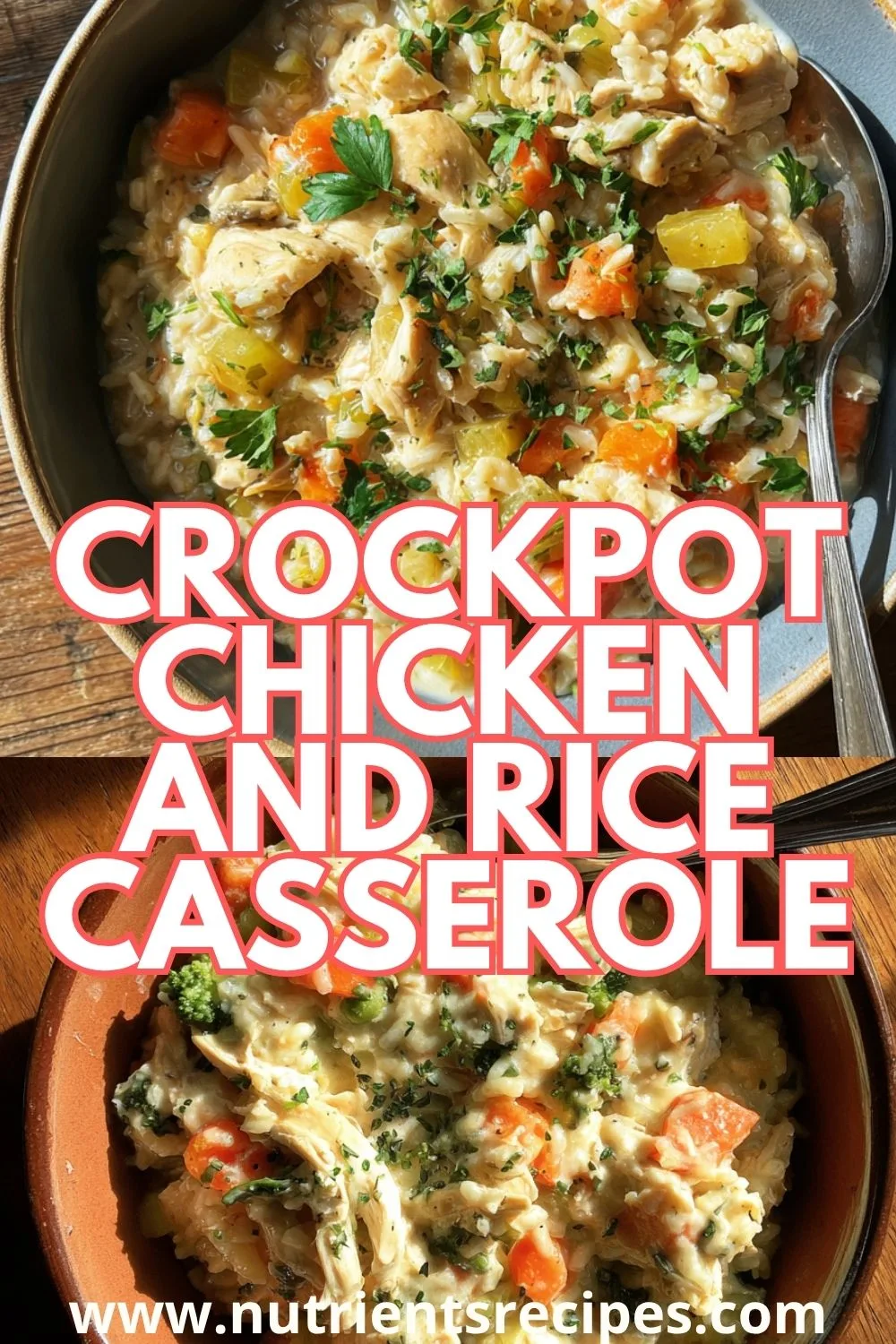 Crockpot Chicken and Rice Casserole – Easy Healthy Dinner