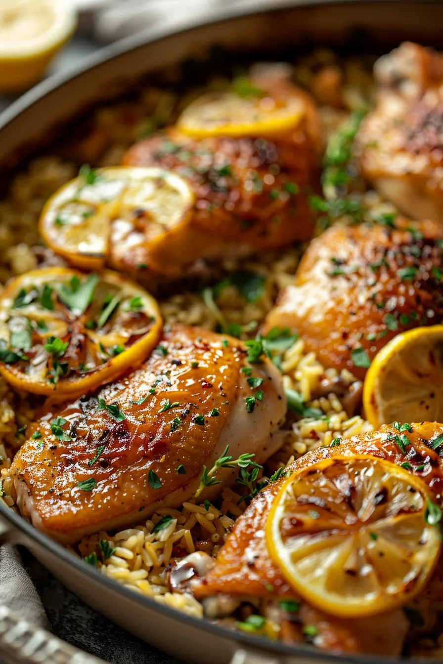 One-Pot Lemon Chicken & Rice – Easy Dinner