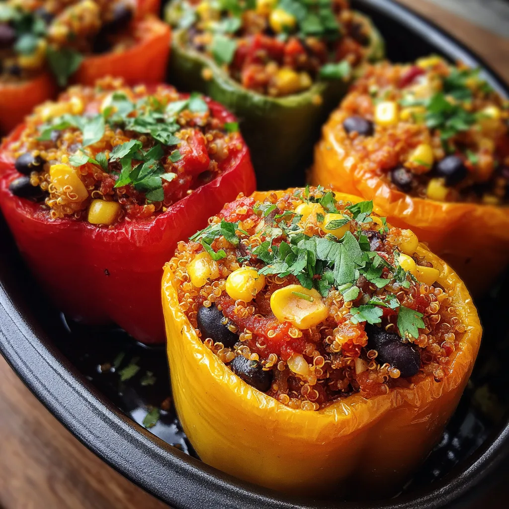 Vegetarian Stuffed Peppers – Balanced Meal Prep