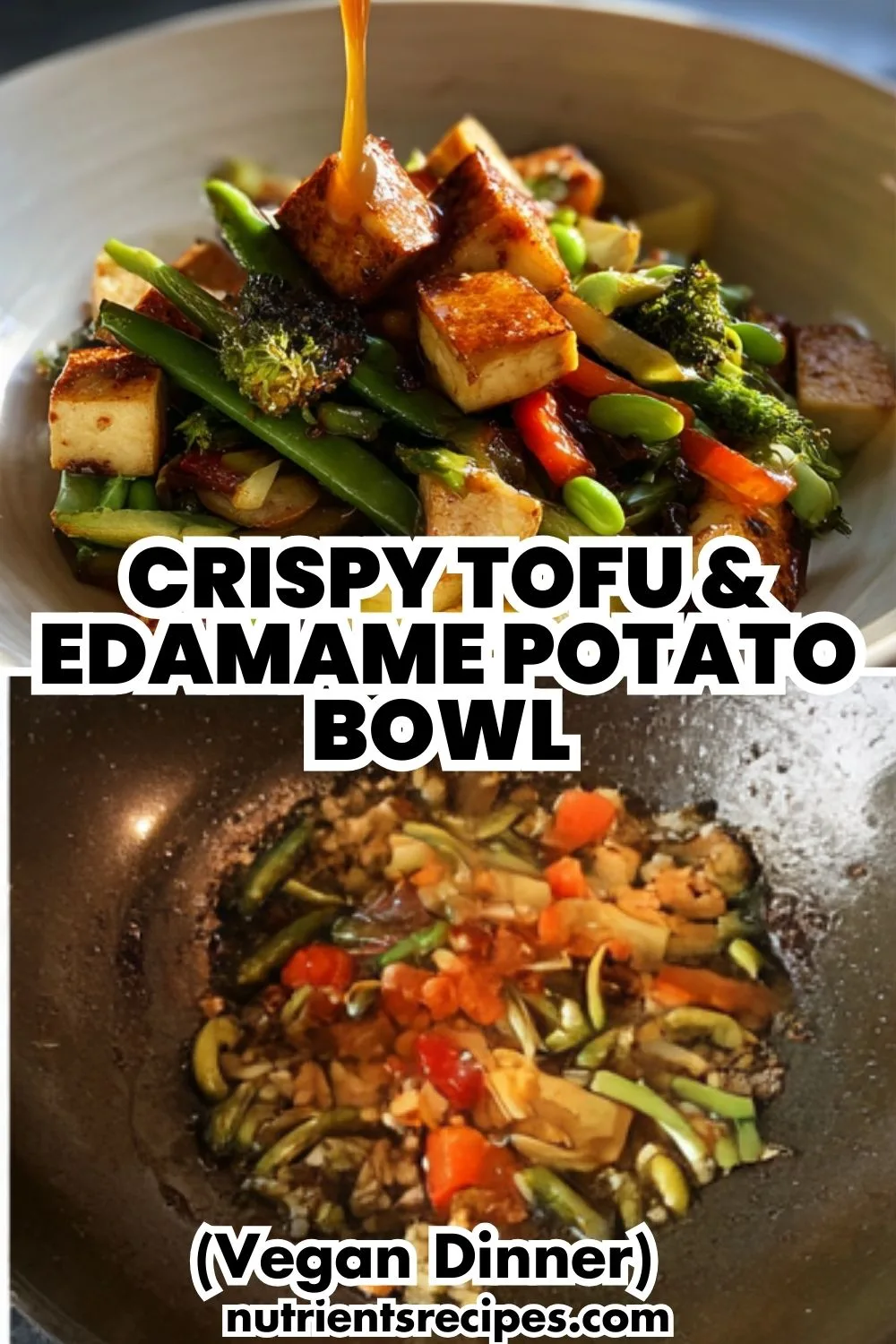 High-Protein Tofu and Edamame Potato Stir-Fry Bowl - Vegan Power Meal (4) High-Protein Tofu and Edamame Potato Stir-Fry Bowl (Vegan)