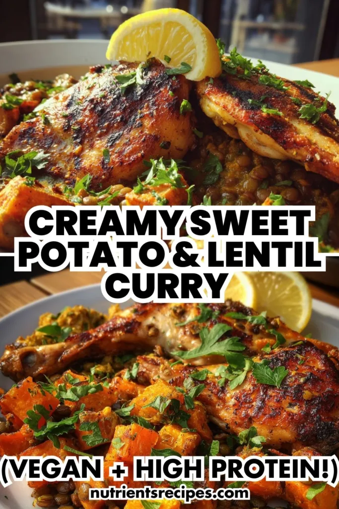 	One-Pot Sweet Potato and Lentil Curry (Vegan, High Protein, Easy)